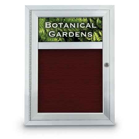 United Visual Products Indoor Enclosed Combo Board, 42"x32", Bronze Frame/Green & Dark Spruce UVCB4232BZ-GREEN-DRKSPR